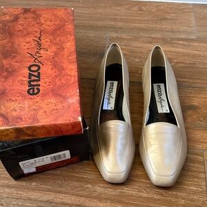 Enzo Angiolini Women's Gold Loafers